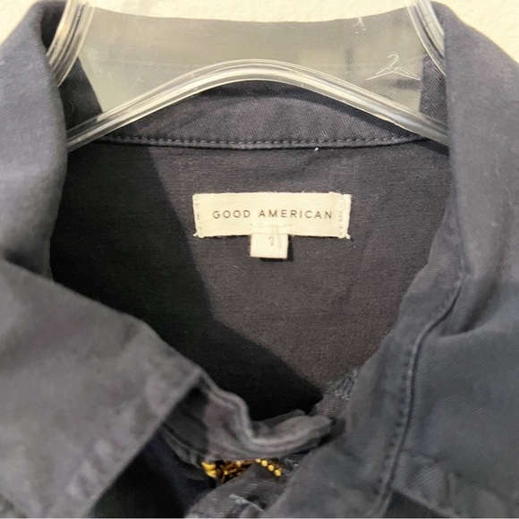 NWT NEW Good American Fit For Success Jumpsuit Navy Blue Rise Size 1 / Small - Picture 4 of 7